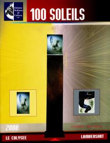  Angelo Rinaldi,catalogo evento, 100 Soleill, lille. Evento con  personali degli artisti - Roberto Fallani, Marco Lodola, Mario Ceroli, Eugenio Carmi, Angelo Rinaldi, Lille Francia.